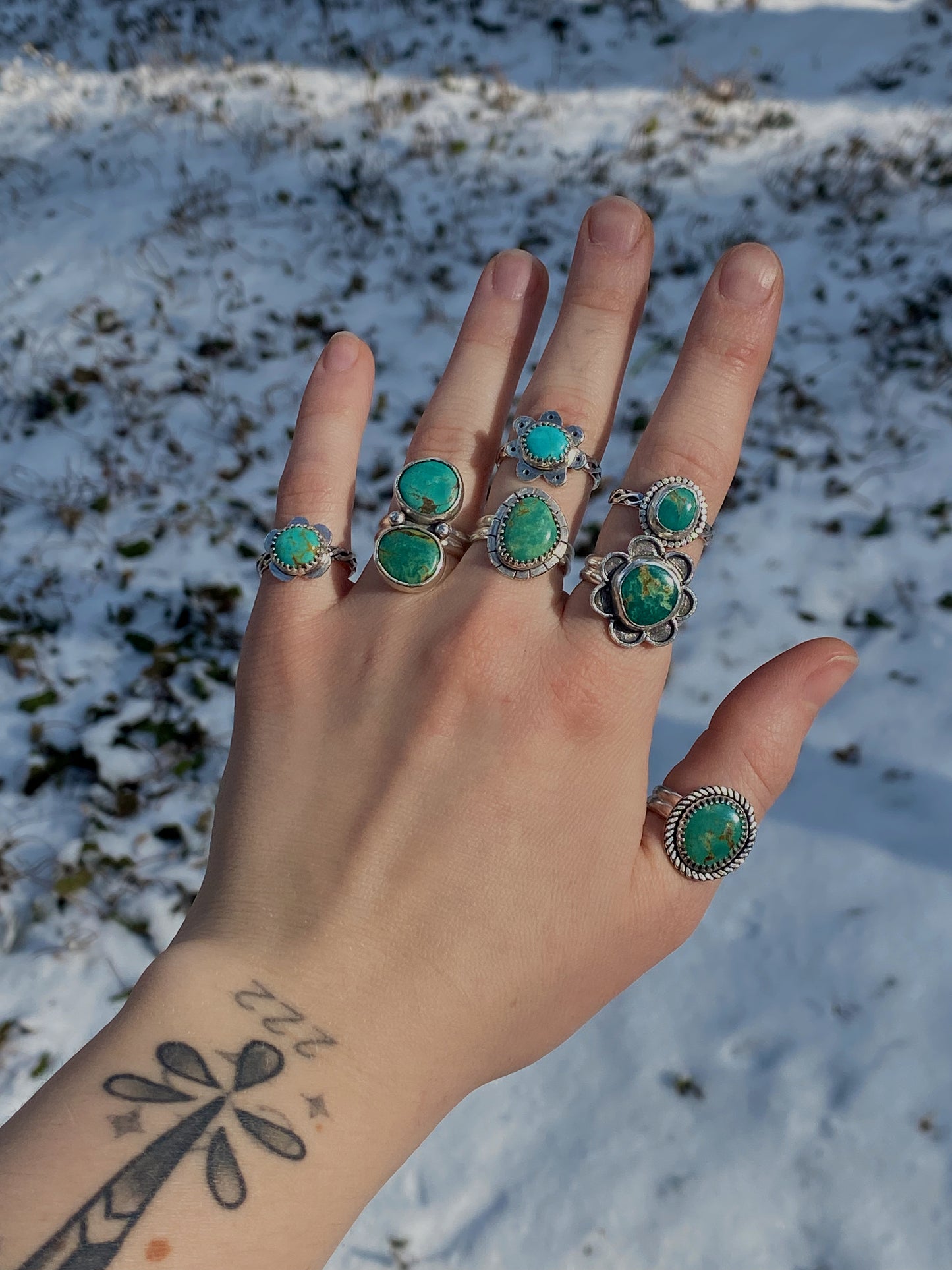 Seeing Double ~ Turquoise Ring