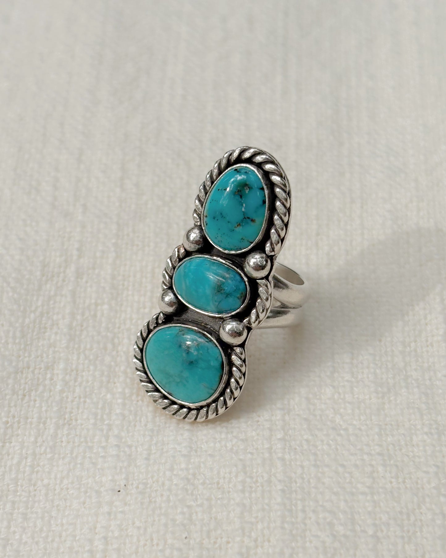 Threes a Charm ~ Sky Blue Turquoise ~ Sz 7