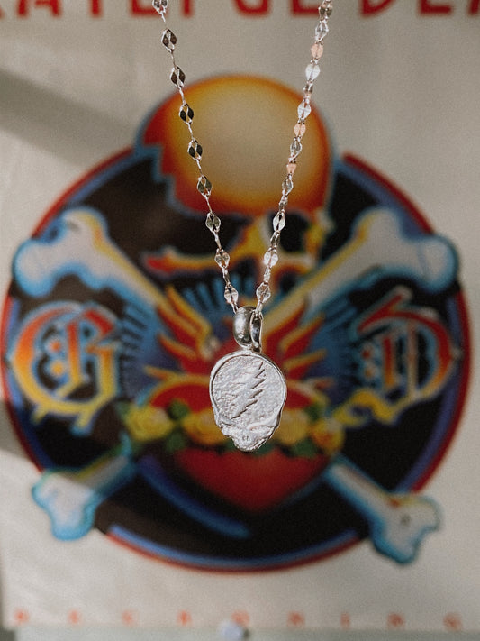Pure Silver Stealie Pendant