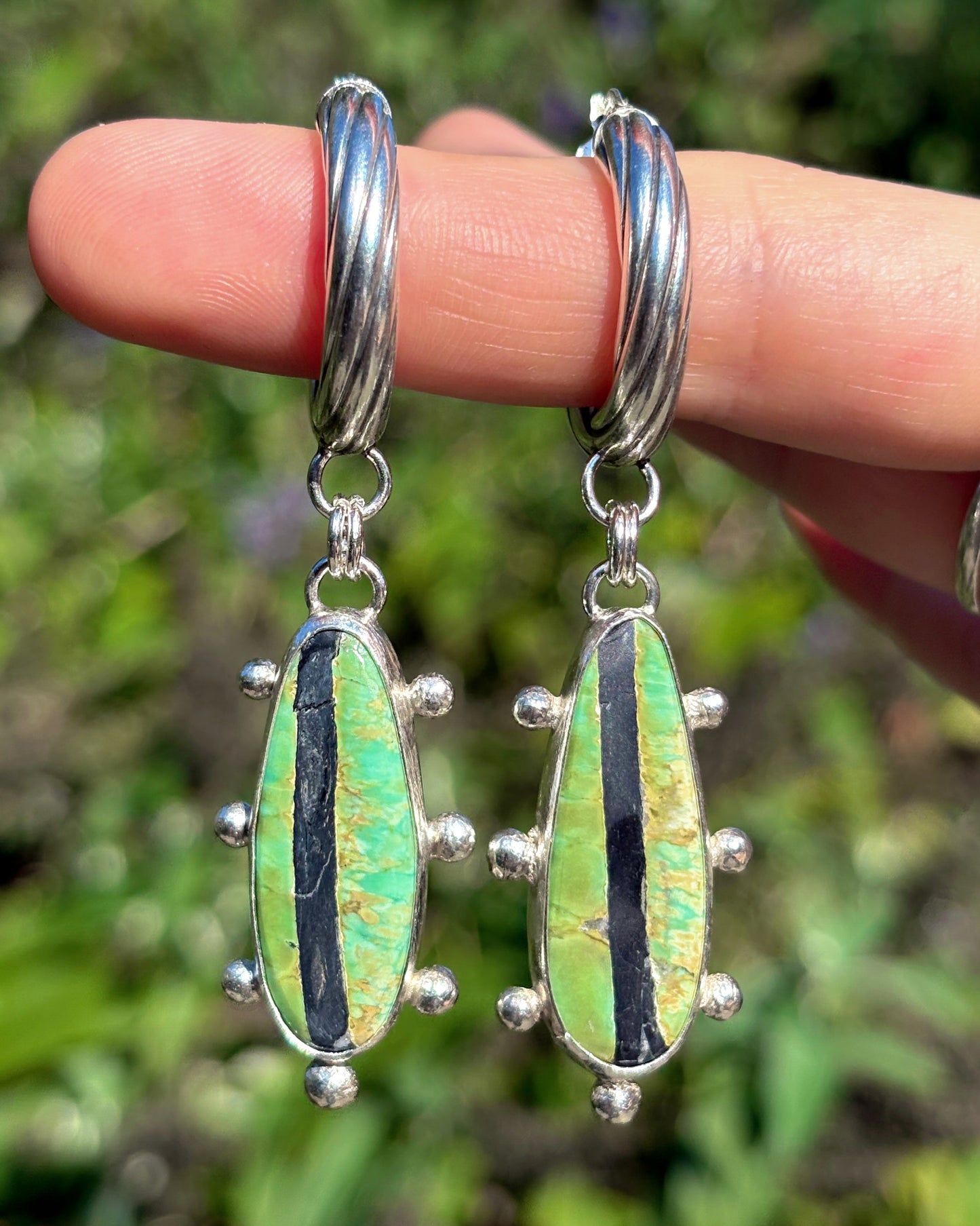 Variscite Hoops