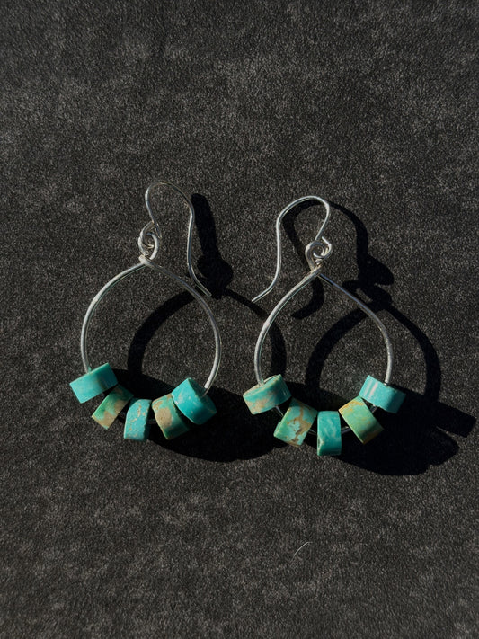 Continuum Earrings ~ Vintage Turquoise