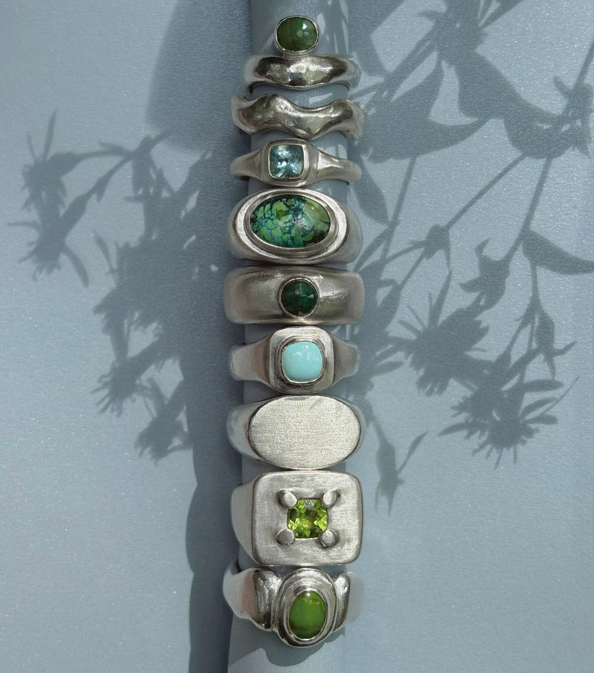 Wavy Jade Ring ~ Sz 5