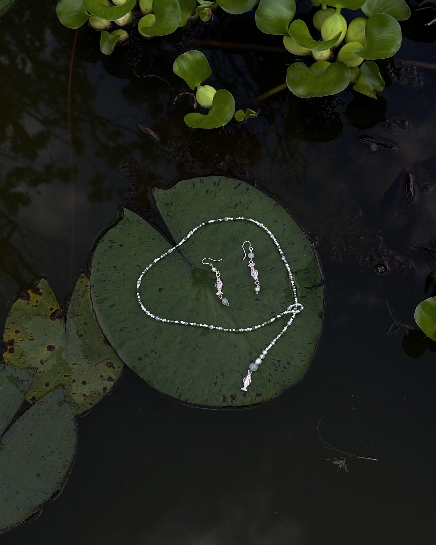 Fishie Beaded Lariat