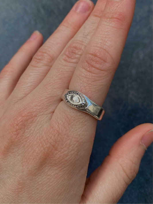 Fourth Eye Silver Ring