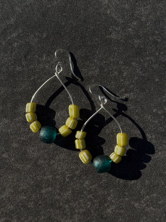 Continuum Earrings ~ Recycled Glass