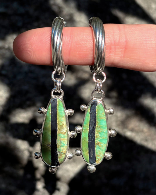 Variscite Hoops