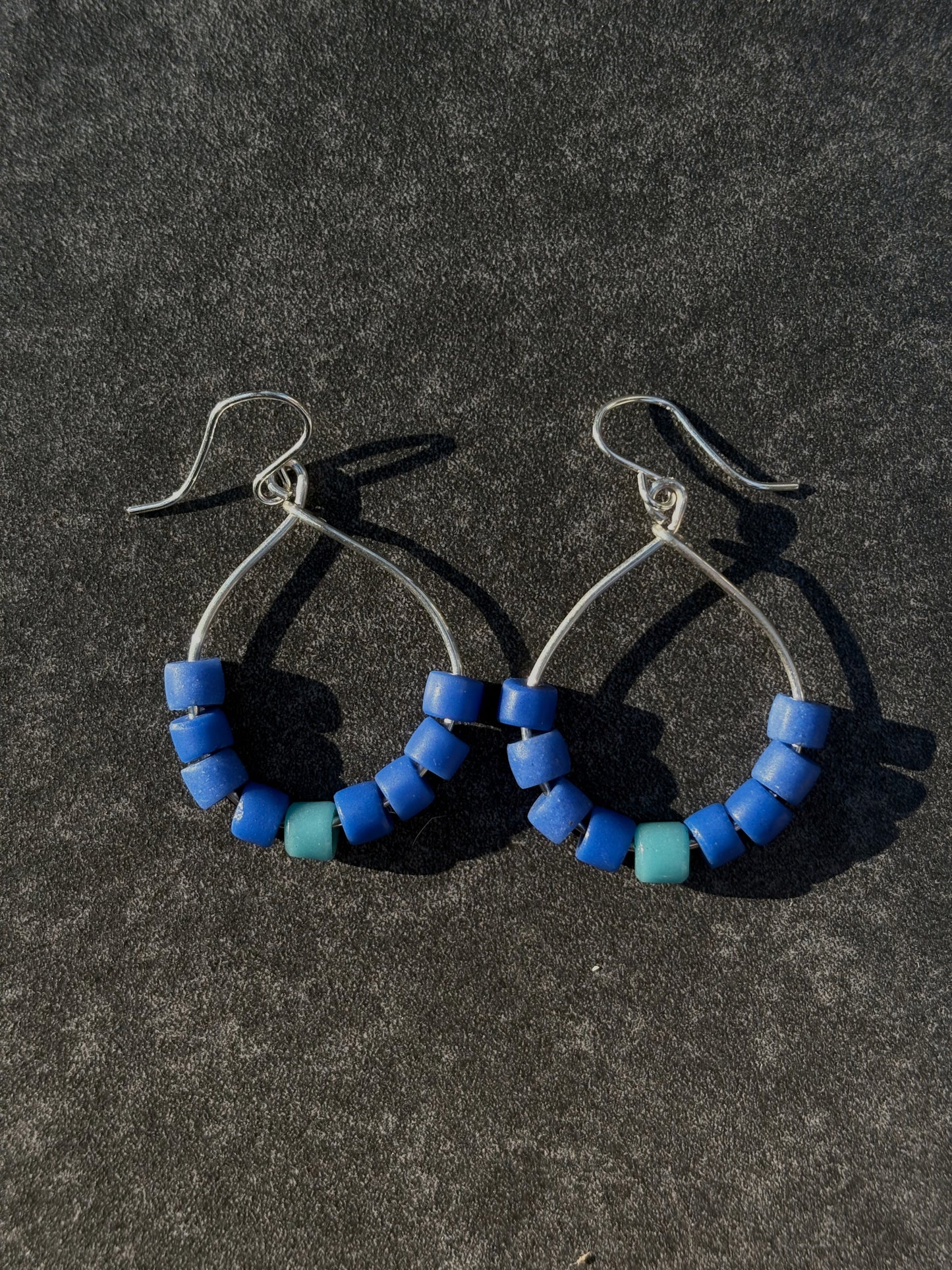 Continuum Earrings ~ Cobalt Turkana