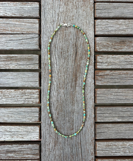 Dainty Beaded Turquoise Necklace I